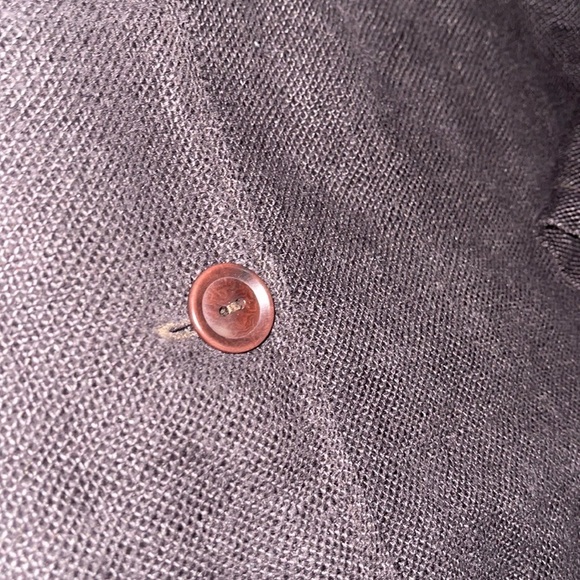 FLaX BOHO Lagenlook 100% Linen With Corduroy Trim Button Blazer/Jacket - Picture 8 of 9